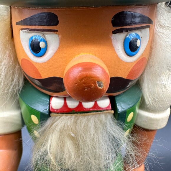 Vintage Ver Hodrewa Rosenthal Wood Nutcracker Oktoberfest Germany Green Pub Beer - Picture 12 of 14